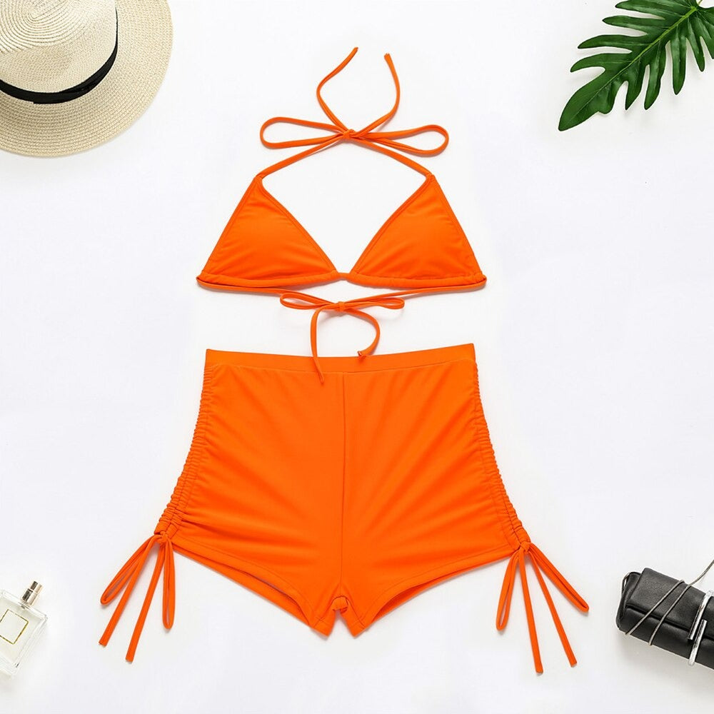 Zweiteiliges Neckholder-Bikini-Set