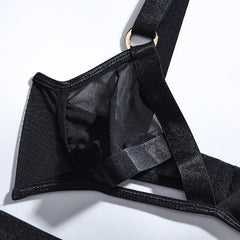 Black Underwear With Solid Waist Strap