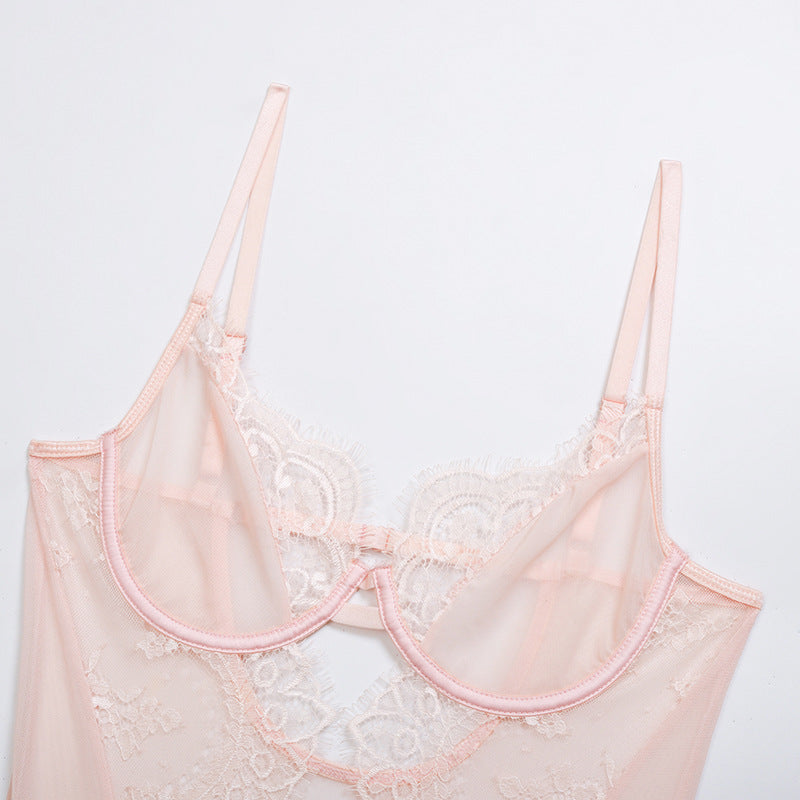 Lace Mesh Fun Sling Jumpsuit