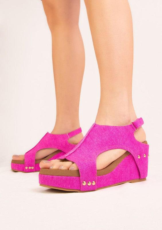 CANVA SLINGBACK WEDGE