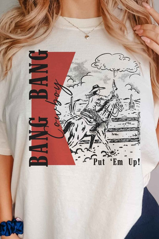 CAMISETA GRÁFICA BANG BANG COWBOY PUT EM UP