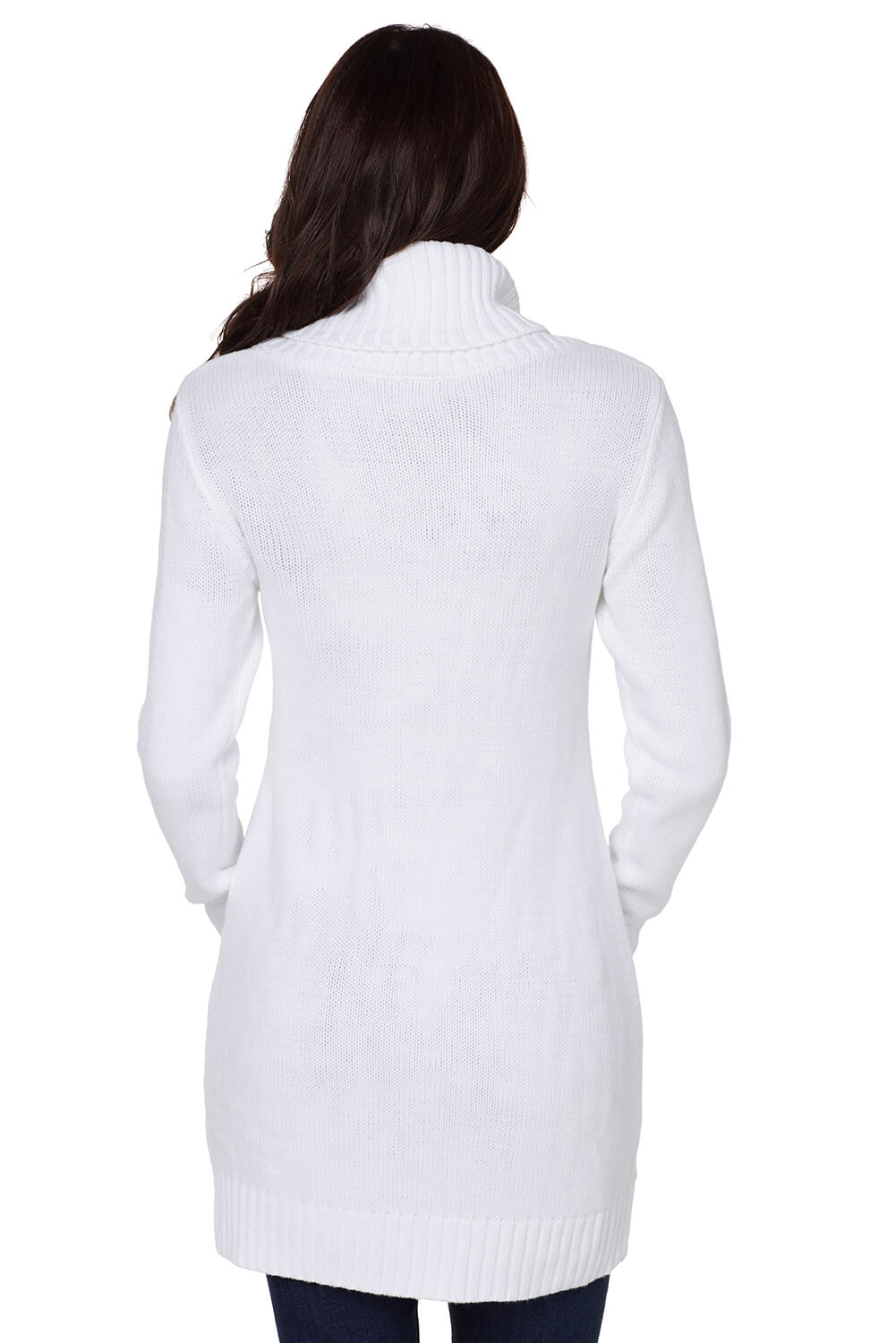 Olive Cowl Neck Cable Knit Sweater Dress