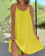 Blossom Drop Strap Loose Dress