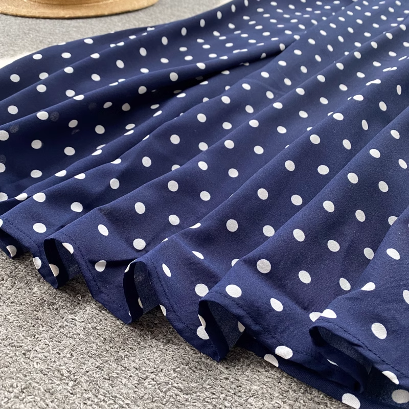 Polka Dot V-neck Summer Dress