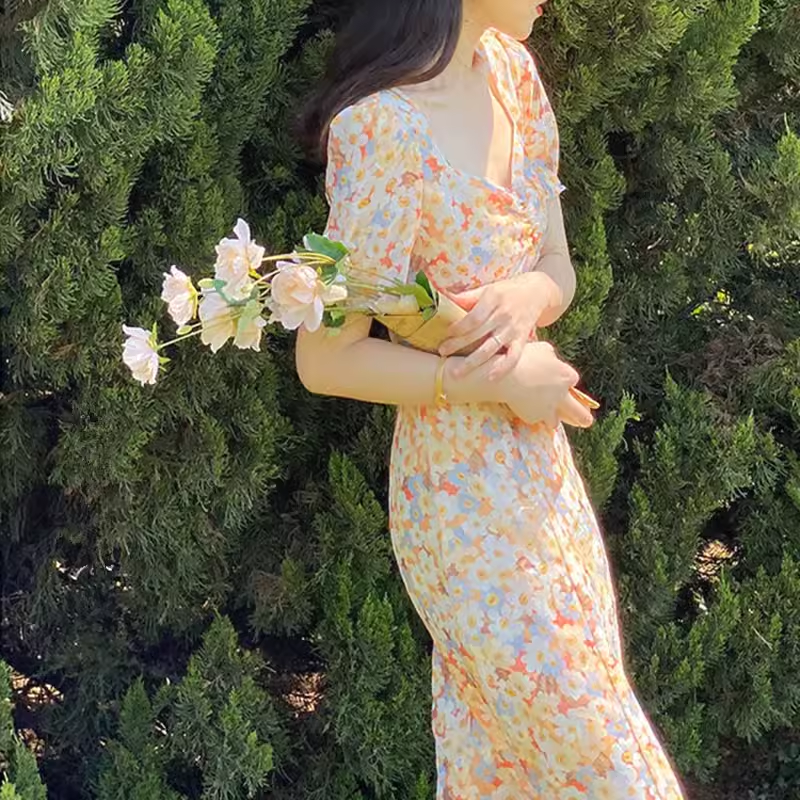 Retro floral dress