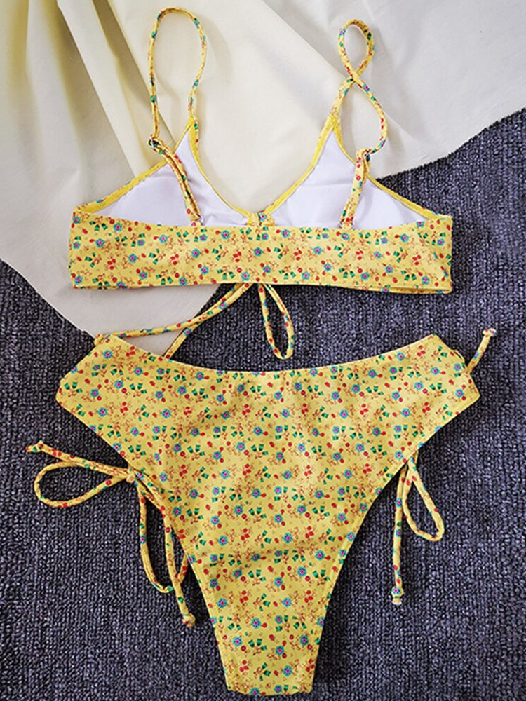 Bikini mit Blumen-Print