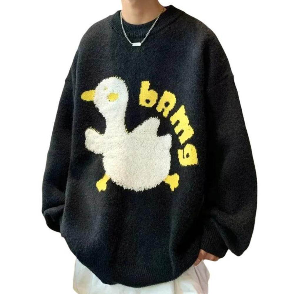 Süßer Pullover mit Ente