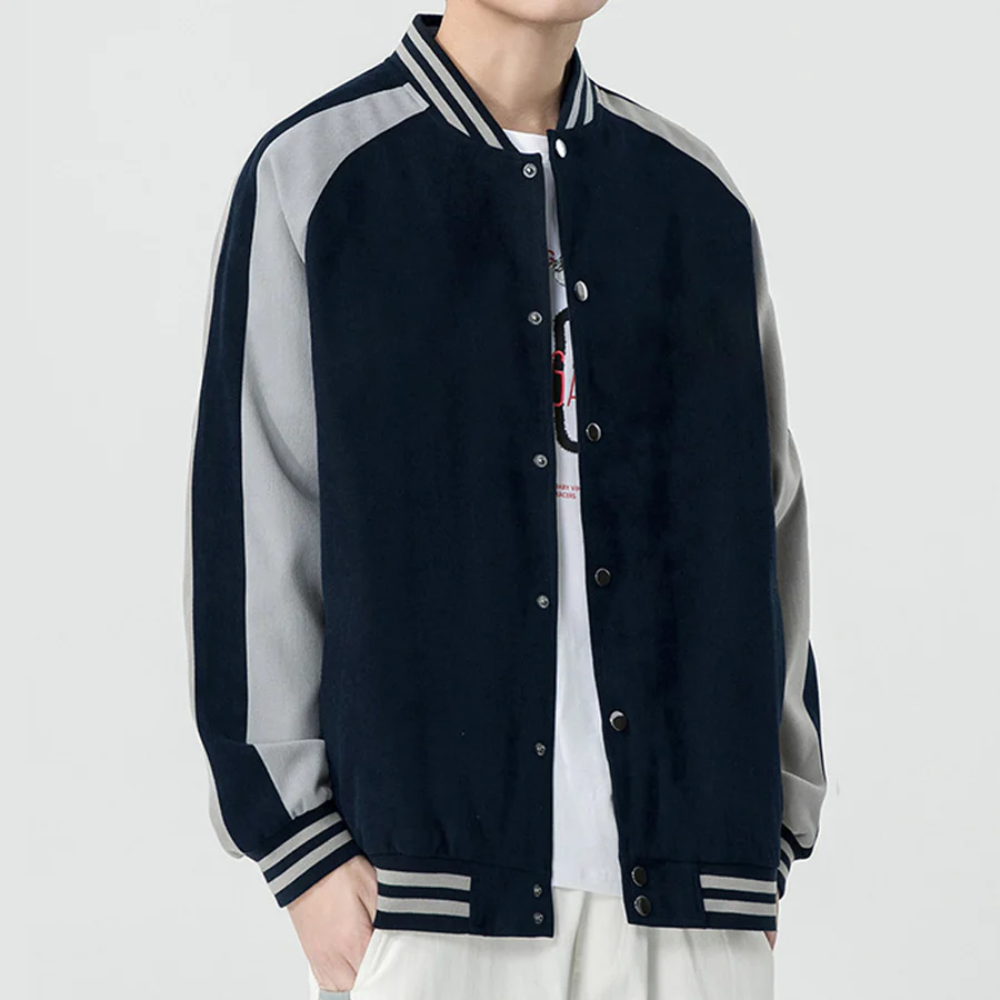 Casual Stitching And Contrasting Colors Jacket