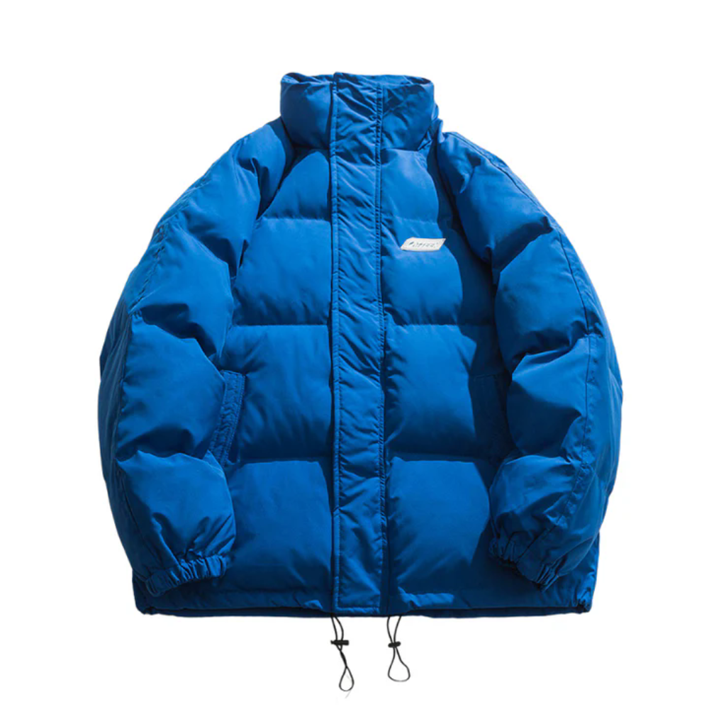 Solid Color Puffer Winter Coat