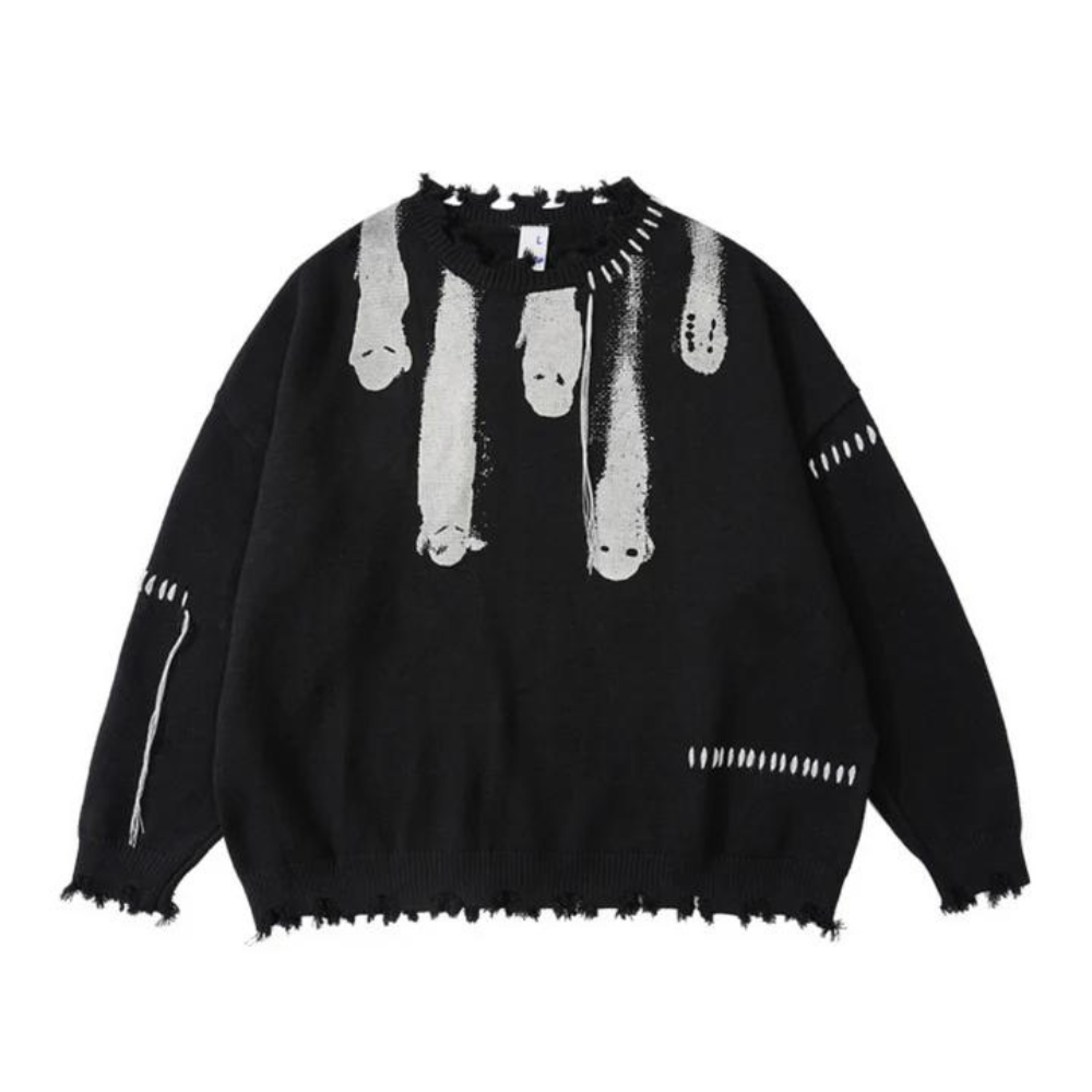 Pullover mit Meteor Fall-Print