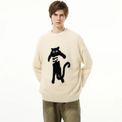 Street Abstract Caught Cat Sweater