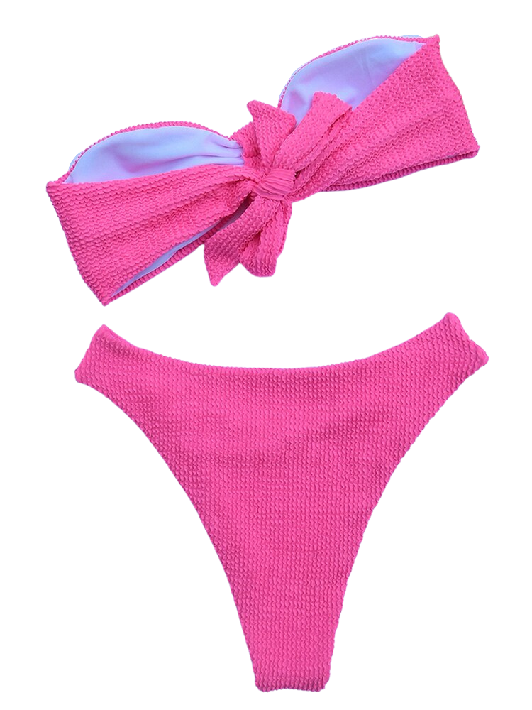 Candy Strapless Split Swimsuit