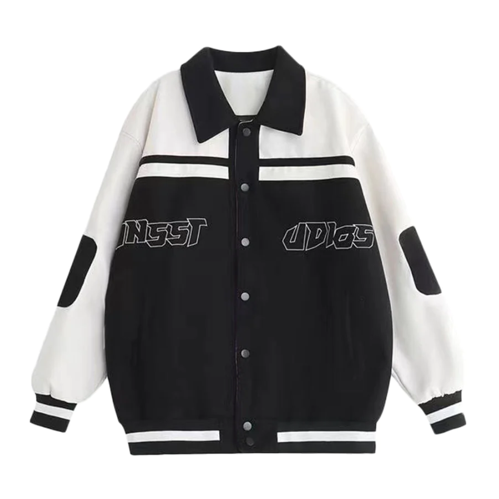 Chaqueta vintage con solapas de patchwork