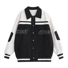 Chaqueta vintage con solapas de patchwork
