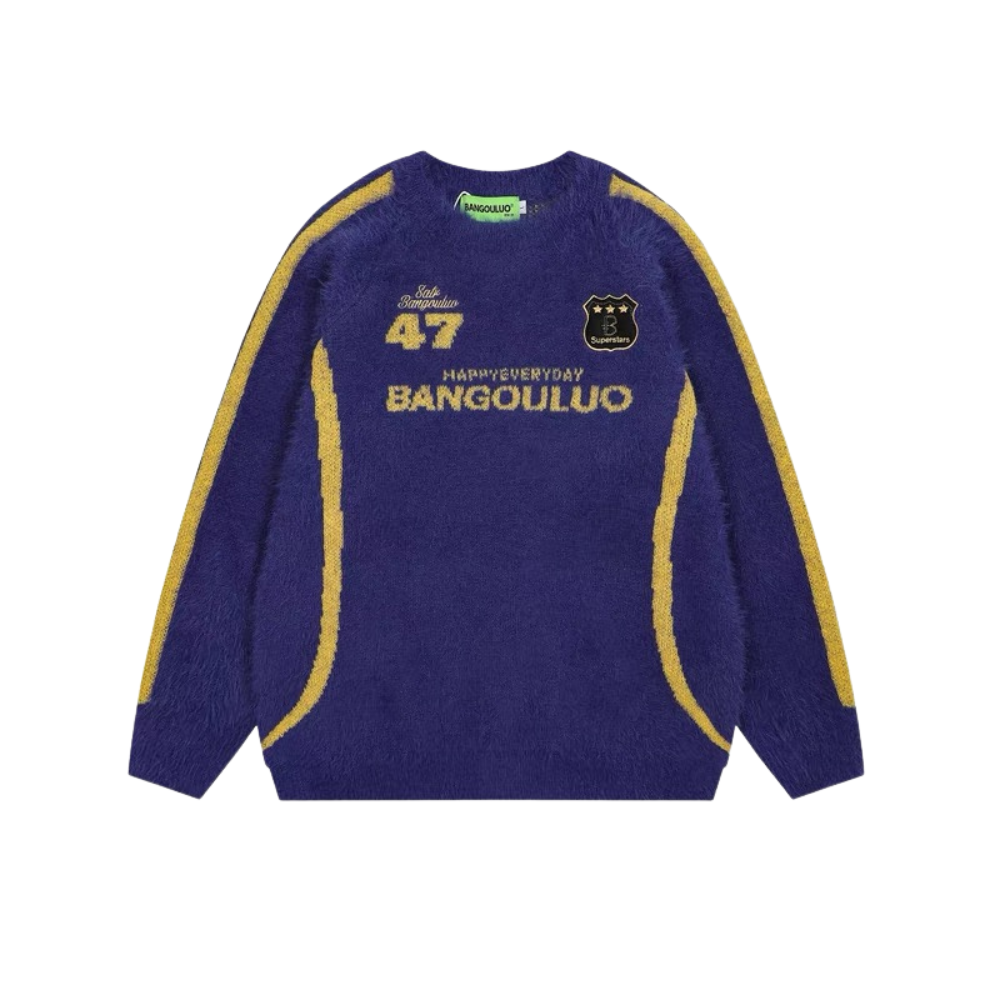 Urban loose street racing style"Sweater