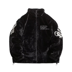 Chaqueta con letras bordadas