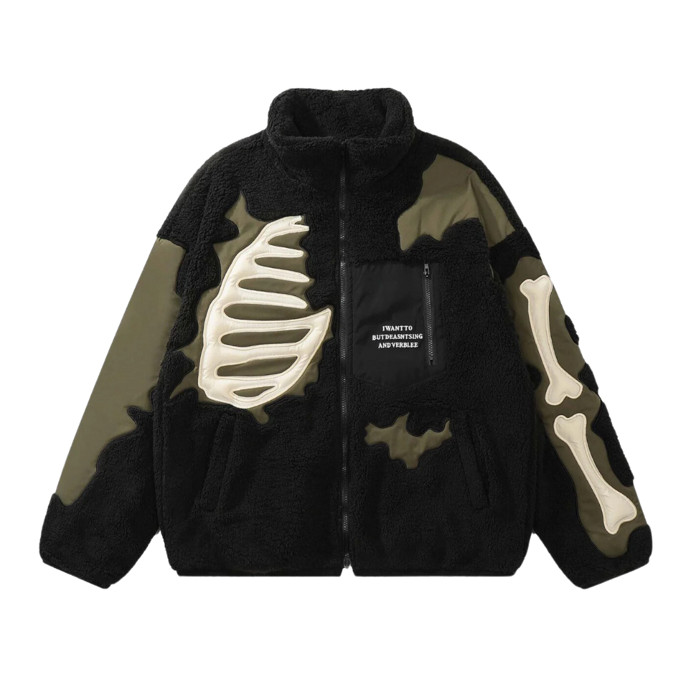Chaqueta retro con calaveras