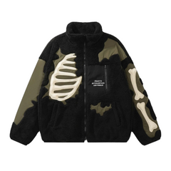 Chaqueta retro con calaveras