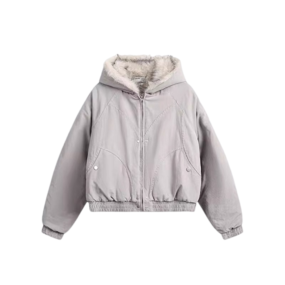 Furry Cozy Hoodie Coat