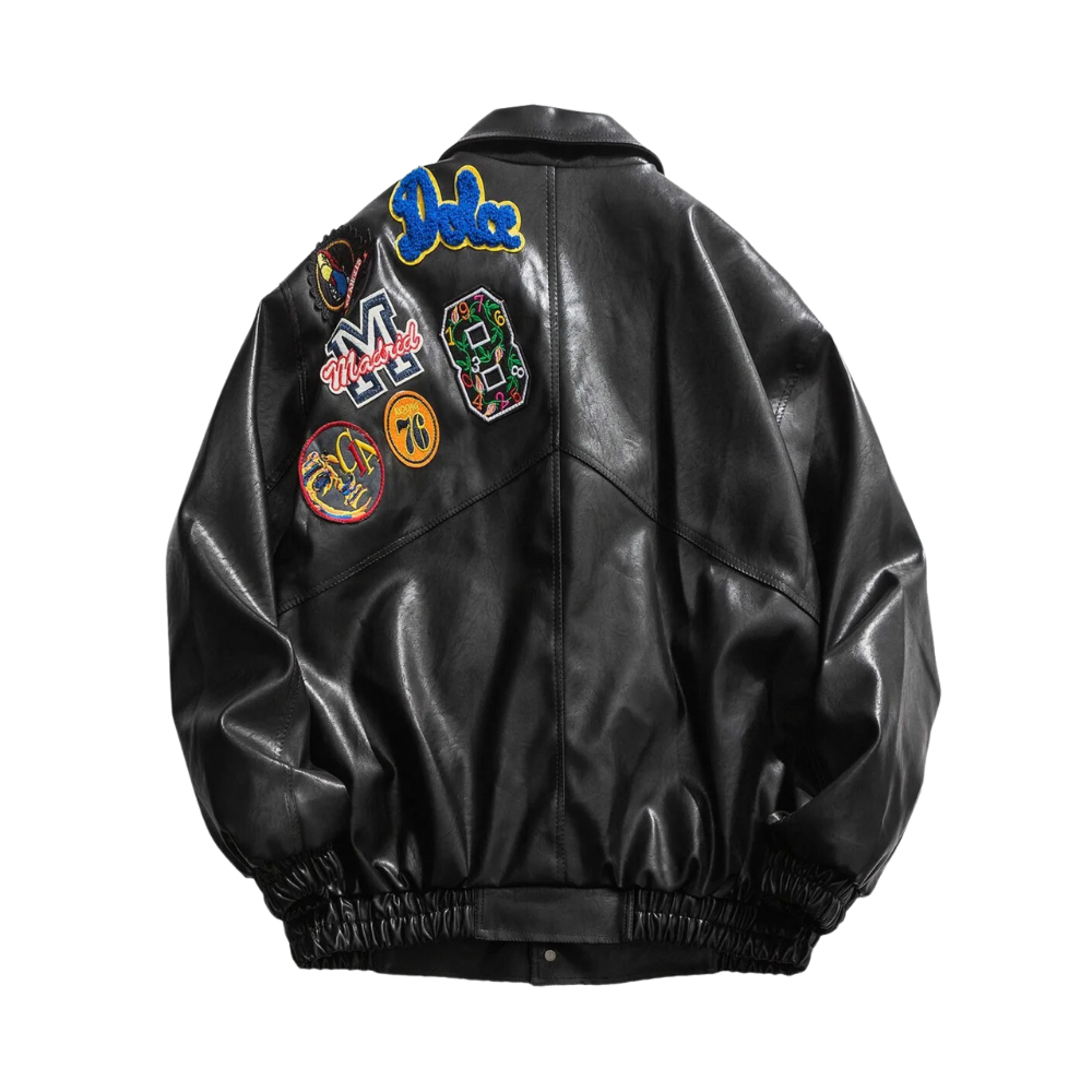 Chaqueta de motociclista de estilo retro