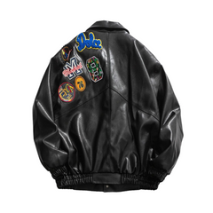 Chaqueta de motociclista de estilo retro
