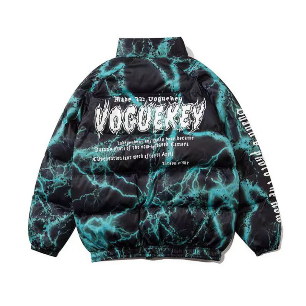 Mantel mit Graffiti-Print von Dark Lightning