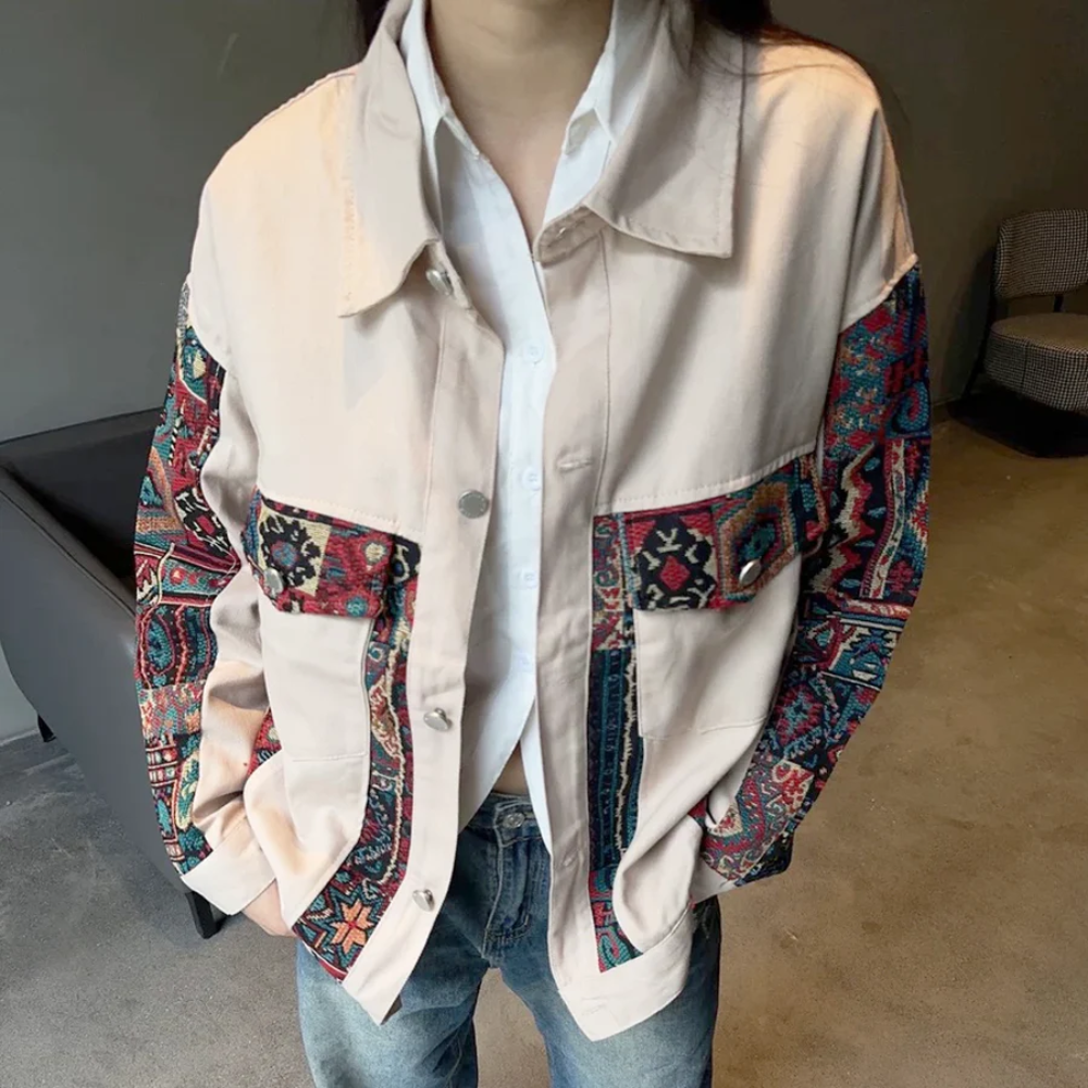 American Spliced Color Pattern Jacket