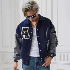 American Vintage Embroidery Letter Jacket