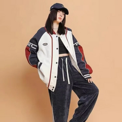 Chaqueta de béisbol vintage de carreras callejeras