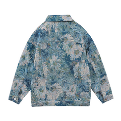 Chaqueta vaquera con flores