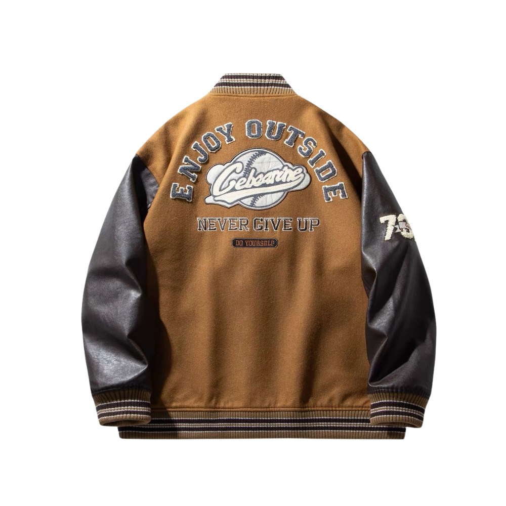 Chaqueta suelta de béisbol vintage