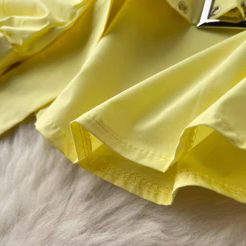 puff sleeve open back blouses