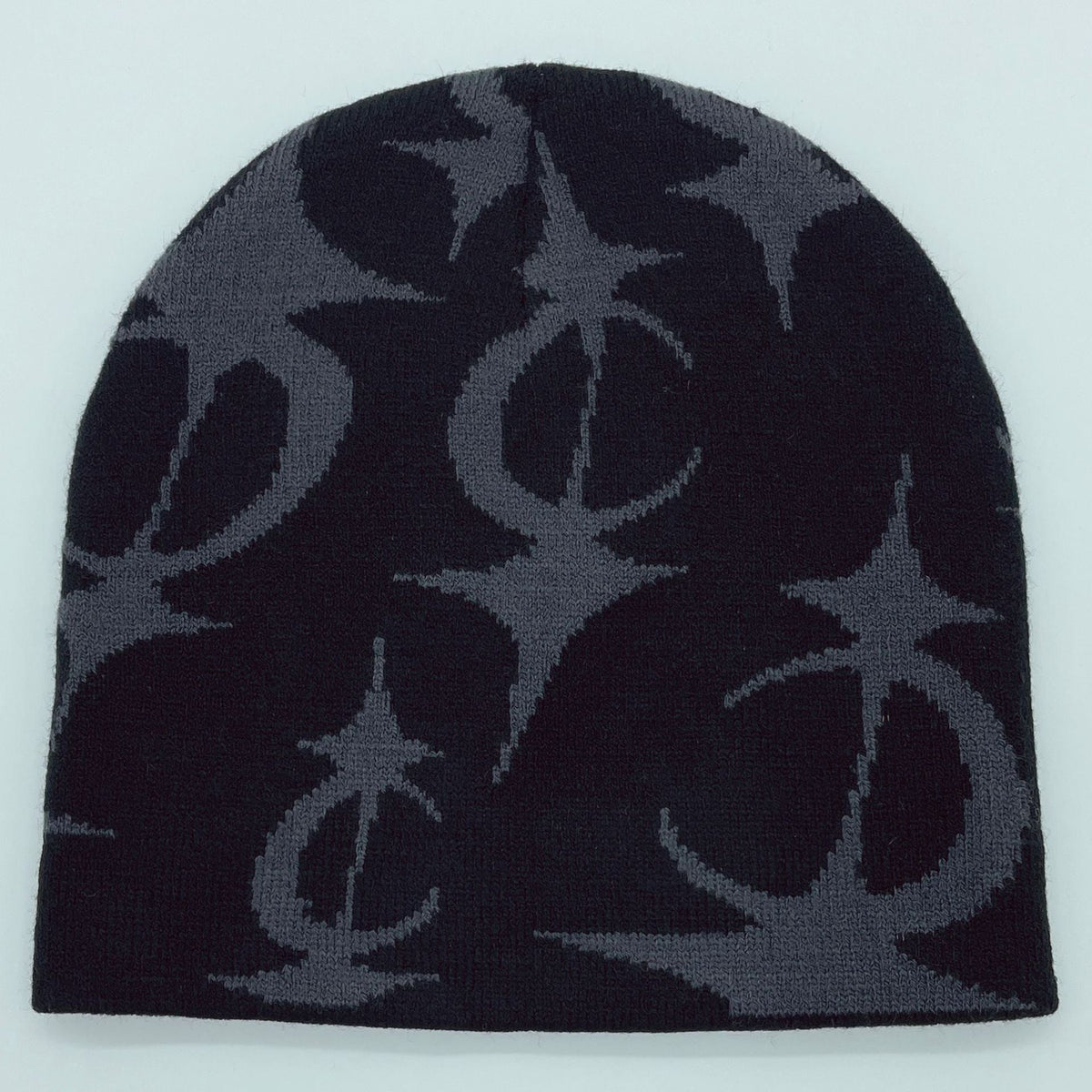 Gorro de punto en jacquard con estrella de cinco puntas