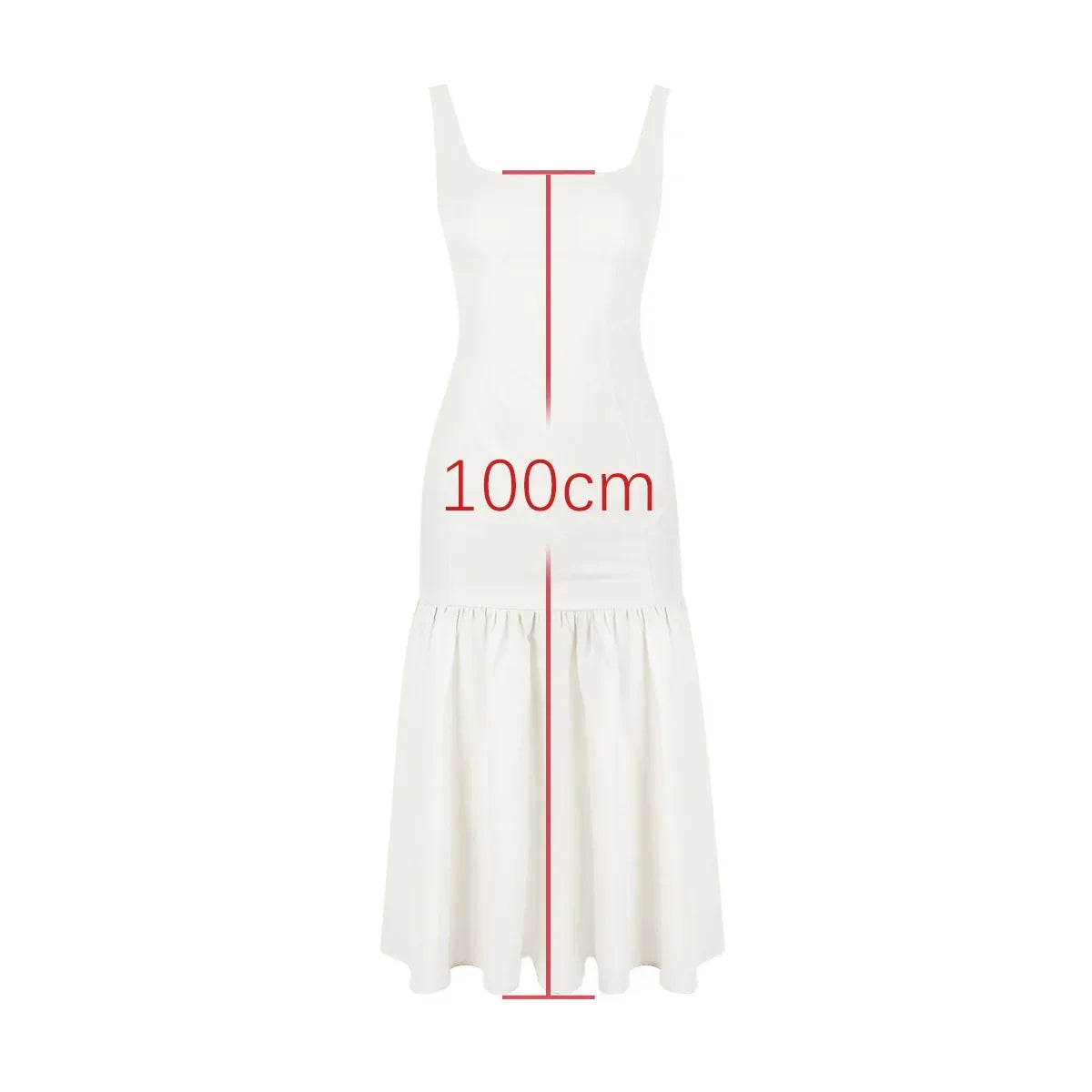 Spaghetti Strap Elegant Hem Dress