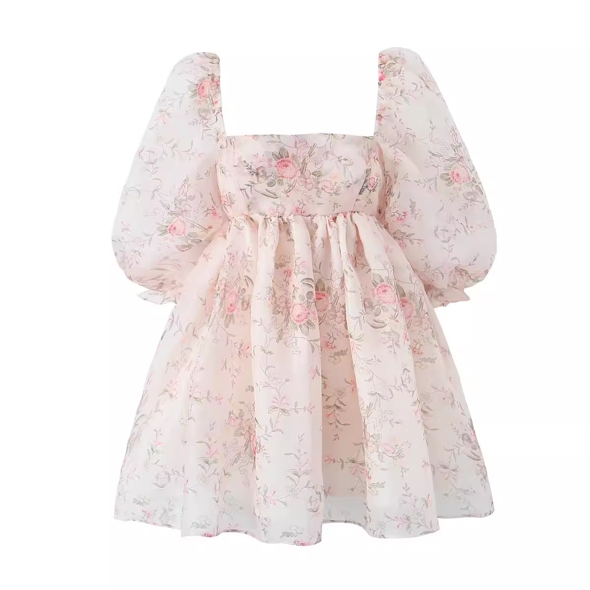 Retro Puff Sleeve Princess Dress