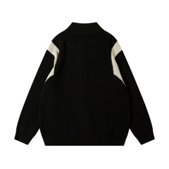 Chaqueta tipo cárdigan con bloques de color