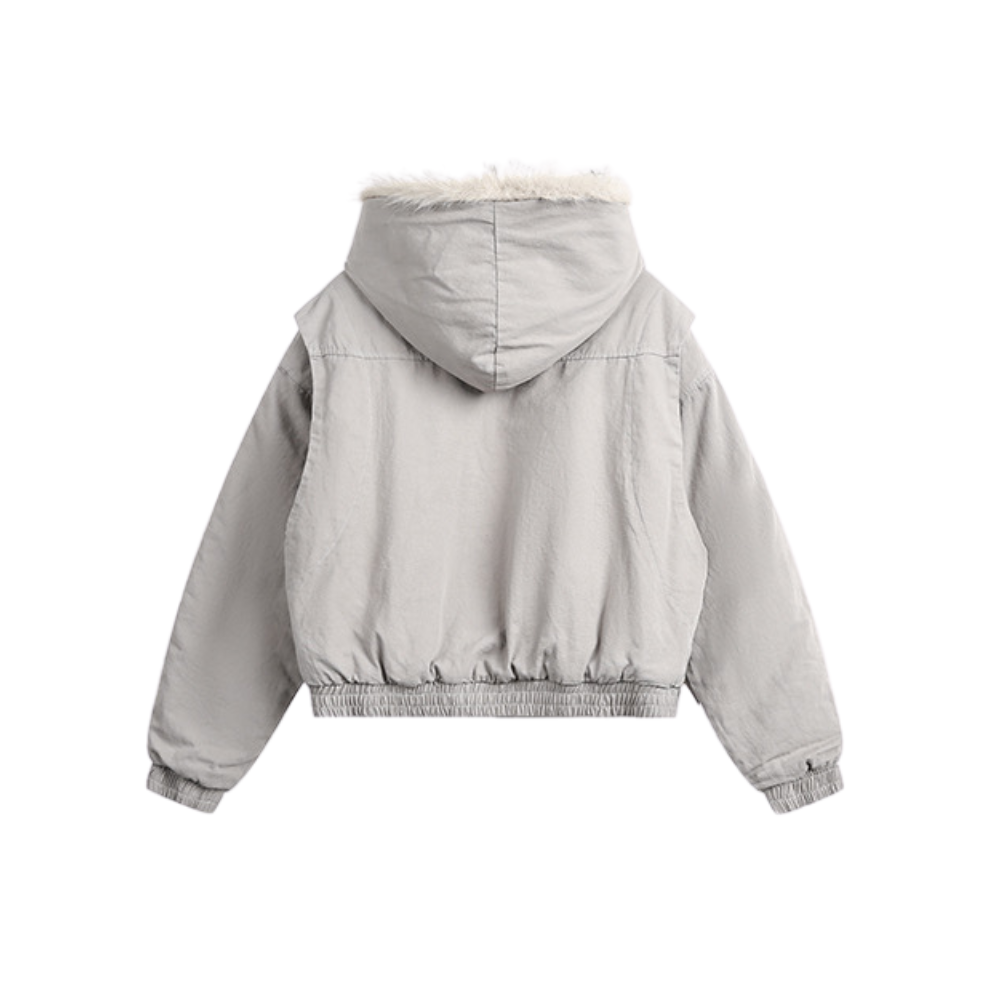 Furry Cozy Hoodie Coat