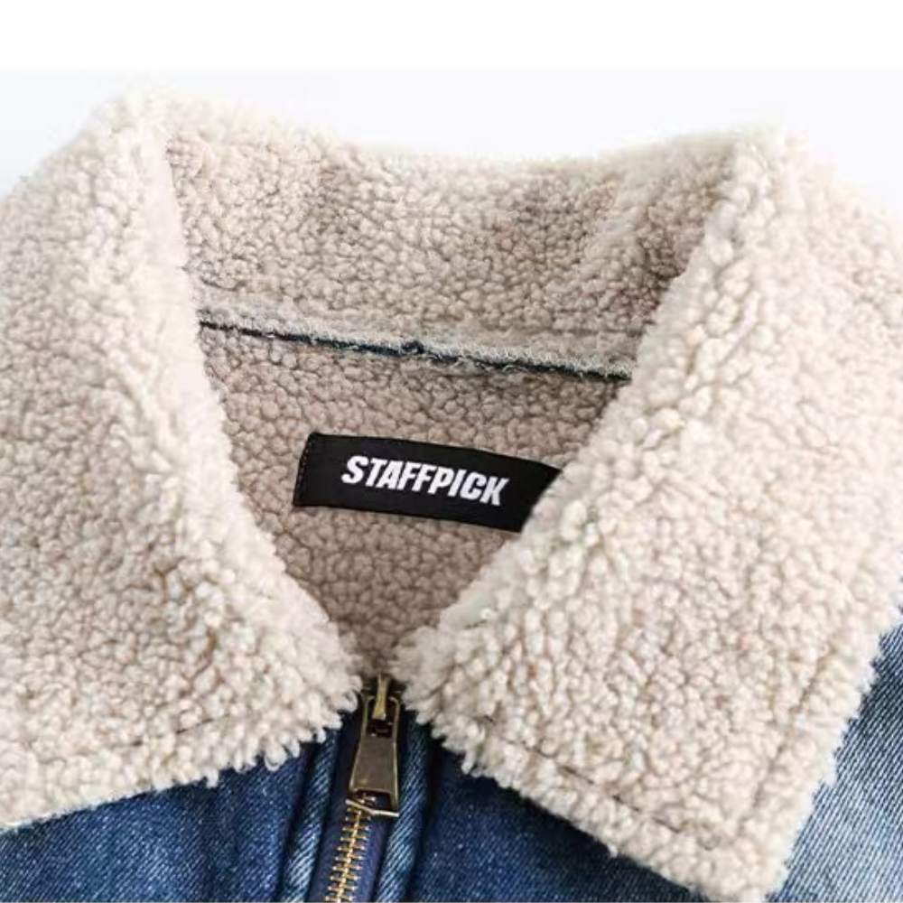 Warmer Jeansmantel