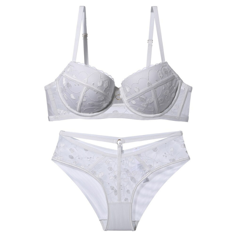 Lace Lingerie Push Up Brassiere And Underwear Set