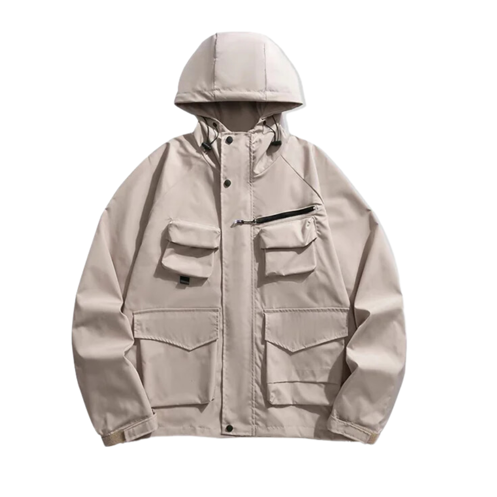 Amerikanische funktionelle Outdoorjacke mit vielen Taschen