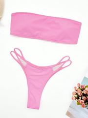 Bikini bandeau sin tirantes