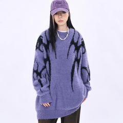 High Street – Jacquardpullover mit Teufelsmuster