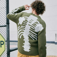 Street Solid Bone Knit Sweater