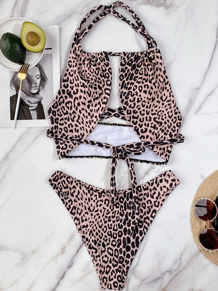 Bikini mit Leoparden-Print