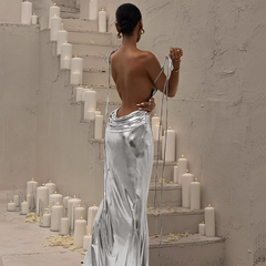 Silver Long Dress
