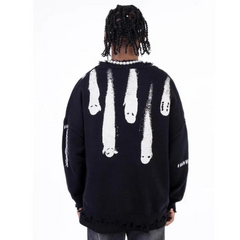 Pullover mit Meteor Fall-Print