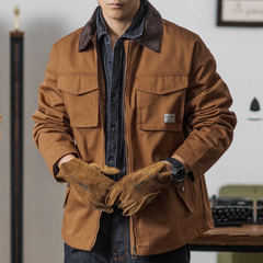 Chaqueta retro con bolsillos