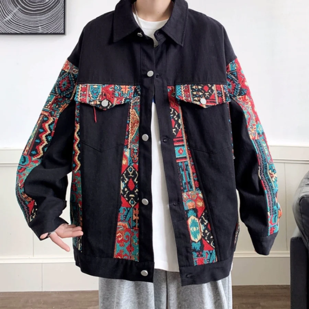 American Spliced Color Pattern Jacket