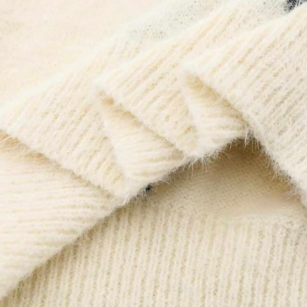 Cat Graphic Knit Sweater