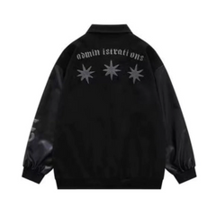 Chaqueta vintage con bordados de cruz